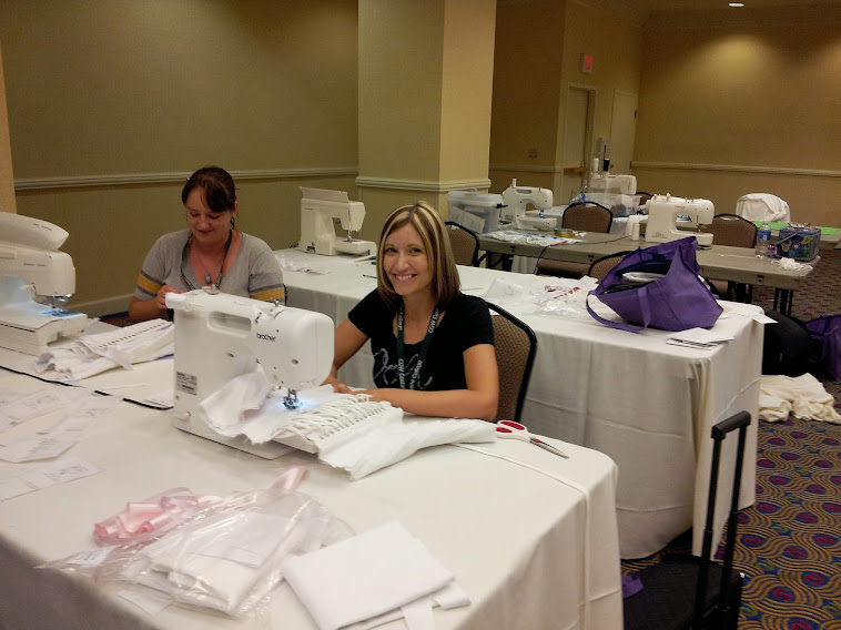 Student in sewing workshop class